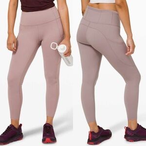 Lululemon Fast and Free Tight II 25" Non-Reflective Nulux in Violet Verbena Sz 6